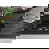 Mexen Matias гранитна мивка 1,5-коморова с отбрана 900 x 505 мм, черен/златен металик, хромова сифон - 6502901505-75