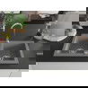 Mexen Mario гранитна мивка с 2 отделения 820 x 436 мм, сива, хромиран сифон - 6504822000-71