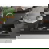 Mexen Mario гранитна мивка с 2 камери 820 x 436 мм, черно/златно металик, хромиран сифон - 6504822000-75
