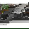 Mexen Mario гранитна мивка 2-коморова 820 x 436 мм, черна на точки, хромиран сифони - 6504822000-76