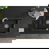 Mexen Mario гранитна мивка с 2 отделения 820 x 436 mm, черна, холедор хром - 6504822000-77