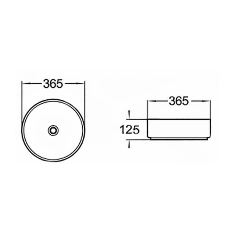 Mexen Clarisa мивка върху плот 36 x 36 см, бяла/златна - 22073655