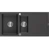 Mexen Andres гранитна мивка с 1,5 отделения и отцедник 1000 x 500 мм, черен с