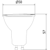 Mexen Nova 3x LED крушка GU10, 8W, Студена - 6500K, 840 lm - L108-GU10-0865-01x03