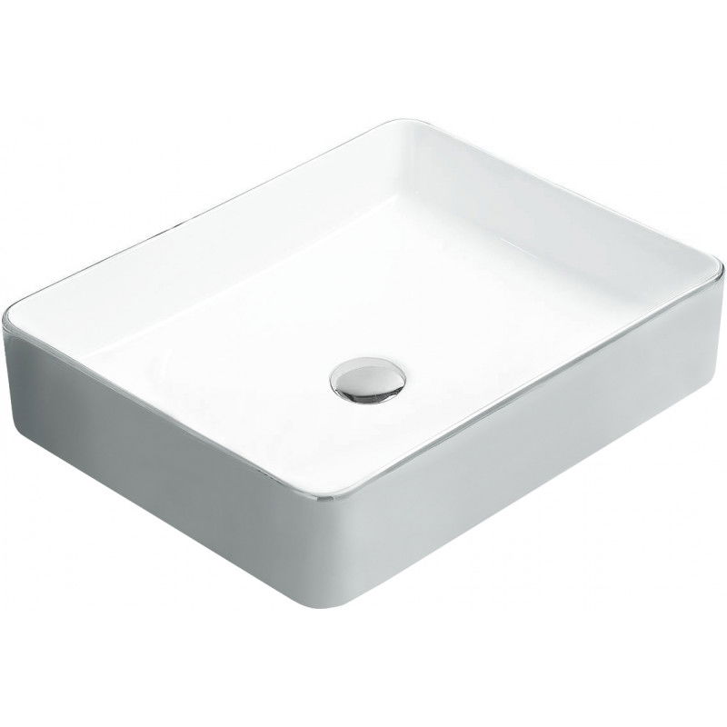 Mexen Estela мивка за вграждане 50 x 40 см, бяла/сребърна - 22105052