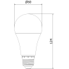 Mexen Nova 10x LED крушка E27, A60, 15W, Неутрална - 4000K, 1575 lm - L100-E27-1540-01x10