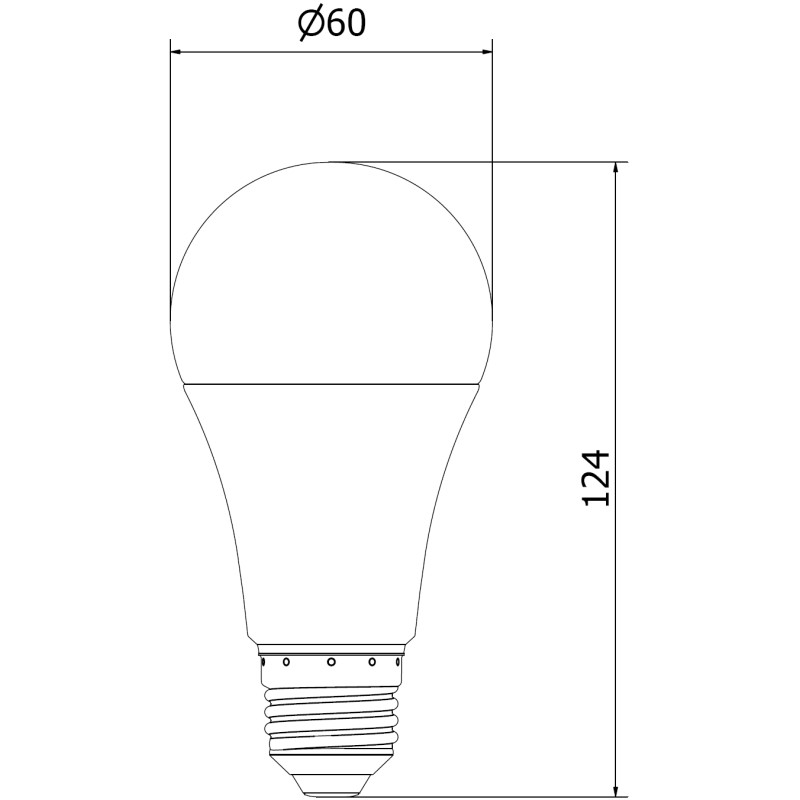 Mexen Nova 10x LED крушка E27, A60, 15W, Студена - 6500K, 1575 lm - L100-E27-1565-01x10
