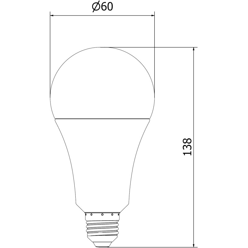 Mexen Nova 10x LED крушка E27, A70, 18W, Студена - 6500K, 1890 lm - L100-E27-1865-01x10