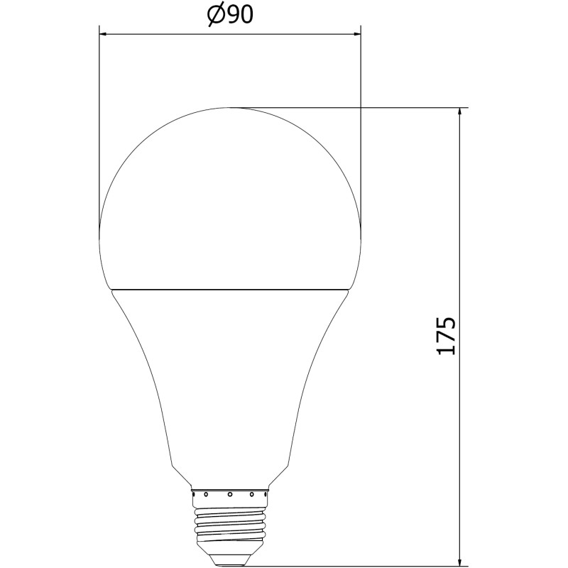 Mexen Nova 10x LED крушка E27, A95, 25W, Студена - 6500K, 2625 lm - L100-E27-2565-01x10
