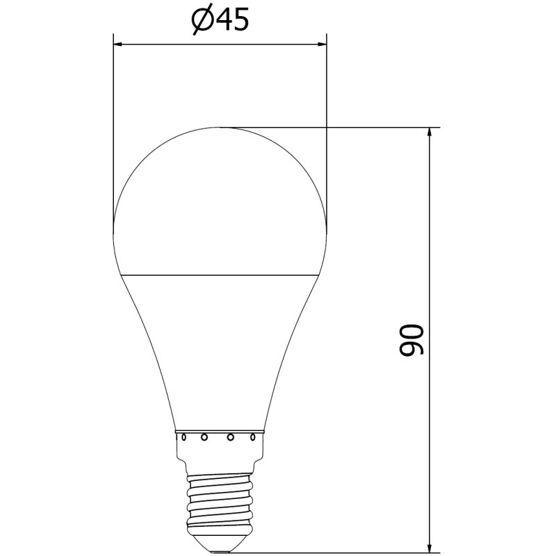 Mexen Nova 10x LED крушка E14, G45, 9W, Топла - 3000K, 945 lm - L101-E14-0930-01x10