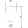 Mexen Nova 10x LED крушка E14, G45, 10W, Студена - 6500K, 1055 lm - L101-E14-1065-01x10