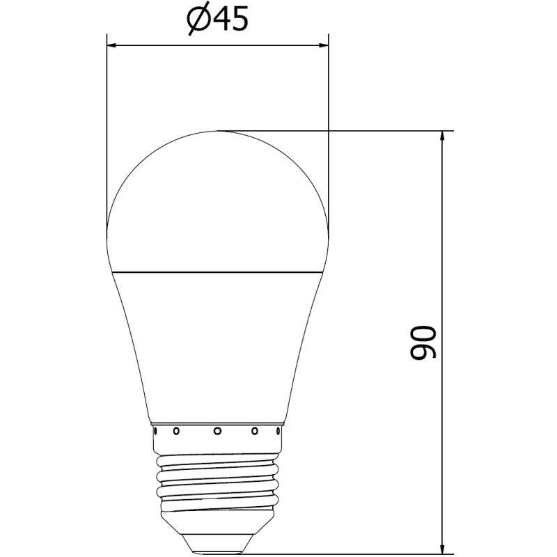 Mexen Nova 10x LED крушка E27, G45, 10W, Студена - 6500K, 1055 lm - L101-E27-1065-01x10
