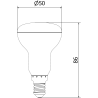 Mexen Nova 10x LED крушка E14, R50, 8W, Студена - 6500K, 840 lm - L103-E14-0865-01x10