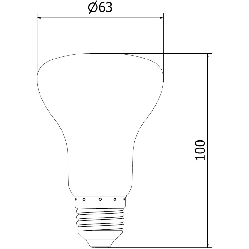 Mexen Nova 10x LED крушка E27, R63, 12W, Топла - 3000K, 1260 lm - L104-E27-1230-01x10