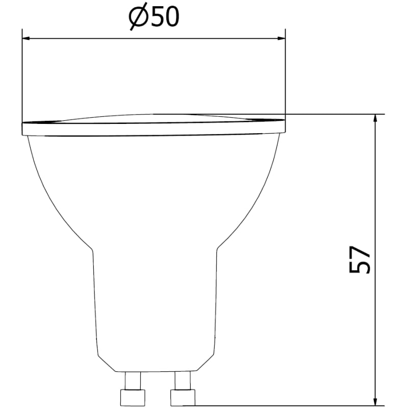 Mexen Nova 10x LED крушка GU10, 8W, Топла - 3000K, 840 lm - L108-GU10-0830-01x10