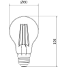 Mexen Vintis 10x LED нажежаема крушка E27, A60, 8W, Топла - 2200K, 600 lm, димираща