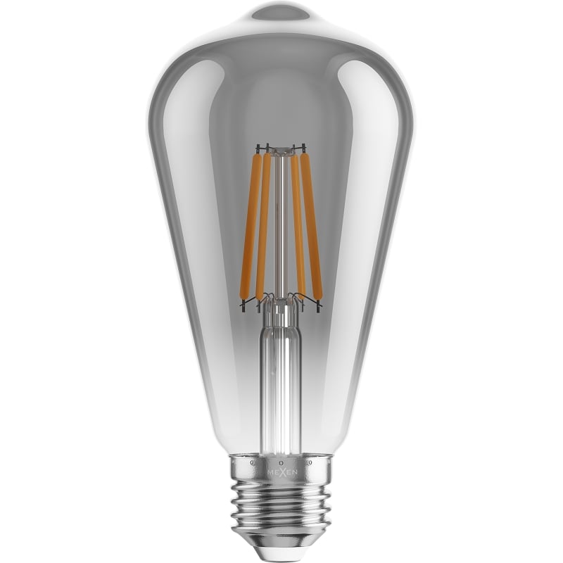 Mexen Vintis 10x крушка с нажежаема жичка LED E27, ST64, 6W, Топла - 2700K, 510 lm, опушена