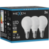 Mexen Nova 3x LED крушка E14, G45, 6W, Топла - 3000K, 630 lm - L101-E14-0630-01x03