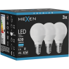 Mexen Nova 3x LED крушка E14, G45, 6W, Студена - 6500K, 630 lm - L101-E14-0665-01x03