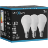 Mexen Nova 3x LED крушка E14, G45, 9W, неутрална - 4000K, 945 lm - L101-E14-0940-01x03
