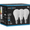 Mexen Nova 3x LED крушка E14, G45, 9W, Студена - 6500K, 945 lm - L101-E14-0965-01x03