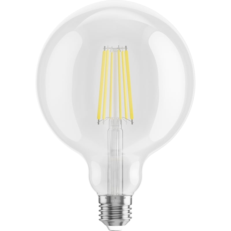 Mexen Vintis 3x LED филаментна крушка E27, G125, 10W, Неутрална - 4000K, 1320 lm, clear