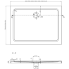 Mexen Roma отваряема душ кабина 120 x 90 см, прозрачна, хром + душ тава Flat, черна