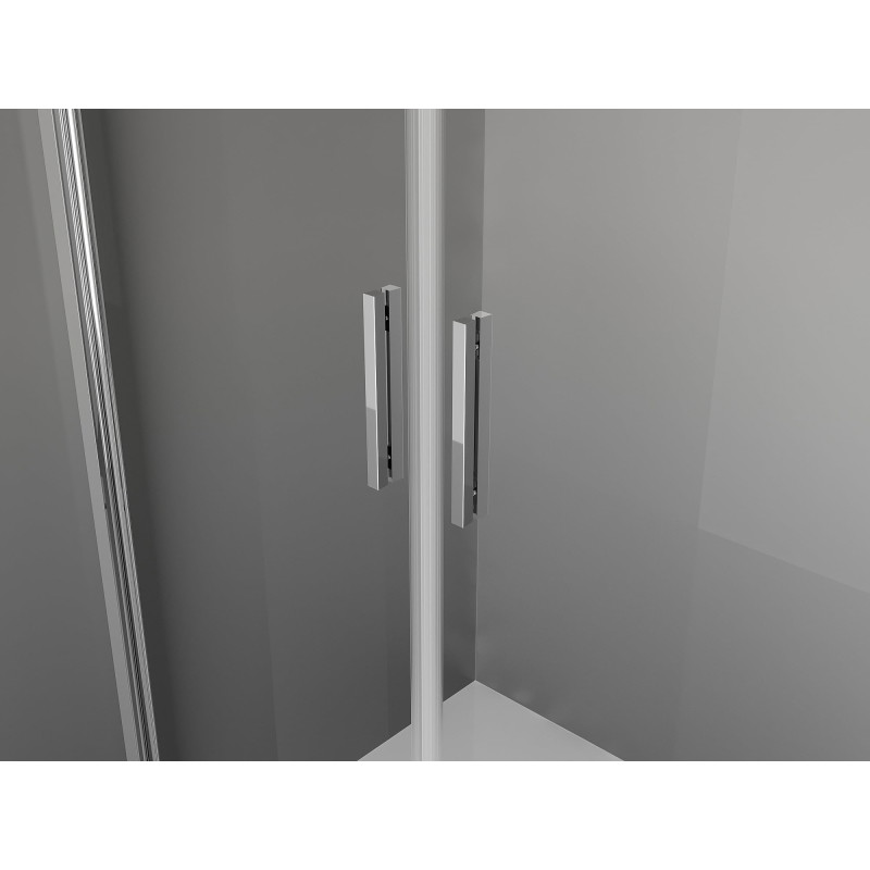 Mexen Exo-B Duo 3S душ кабина 3-стенна с врата 90 x 80 см, прозрачна, хром