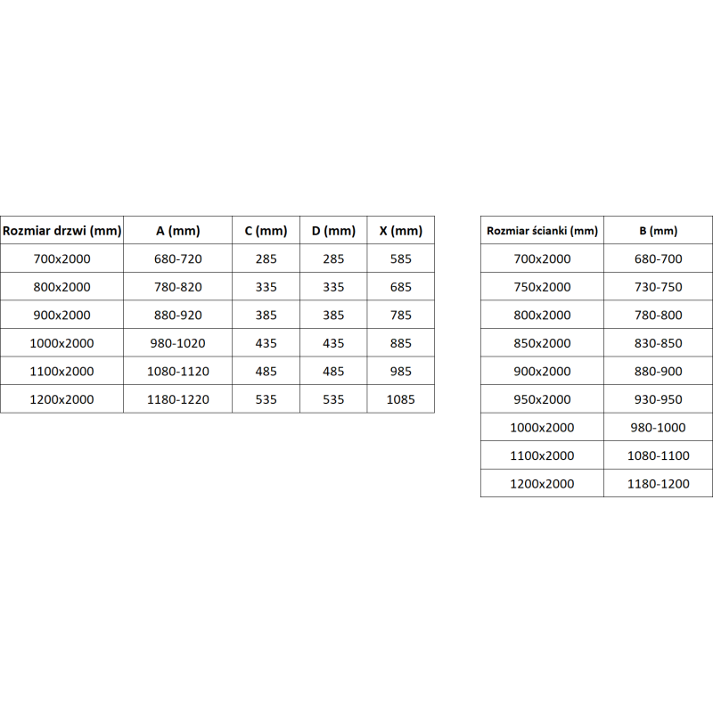 Mexen Exo обърнатата душ кабина 70 x 110 см, прозрачна, хромирана - 814-070-110-01-00