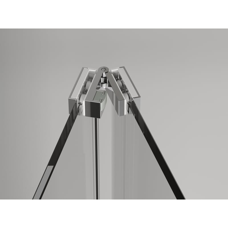 Mexen Exo-3S душ кабина с 3 стени, сгъваема 75 x 120 см, прозрачна, хром
