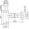 Мексен половинсифон за мивка кръгъл, черен - 79950-70