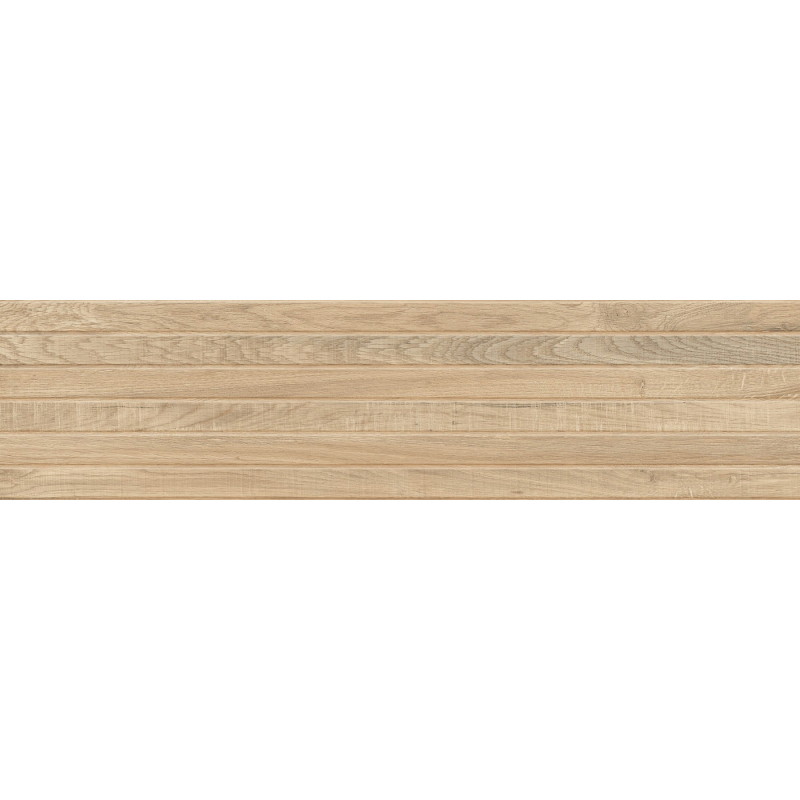 Mexen Western Wood Гланциран гранитогрес Miele, дървоподобна стенна плочка 120 x 30