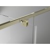 Mexen Exo-R 3S тристенна душ кабина с врати 135 х 85 см, прозрачна, златна