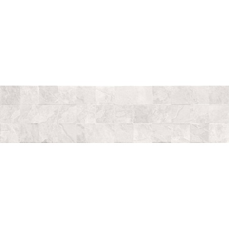 Mexen Icon Lyon Bianco полиран гранитогрес ректифициран G1, стенна плочка 120 x 30