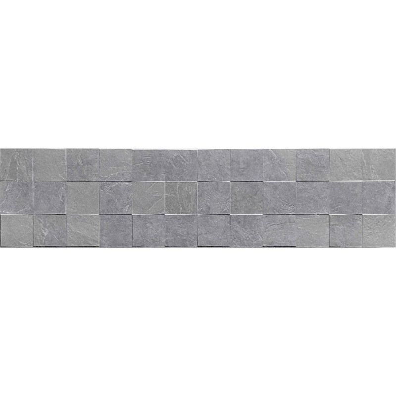 Mexen Icon Lyon Gris полиран керамичен гранит рект. G1, стенна плочка 120 x 30 см,