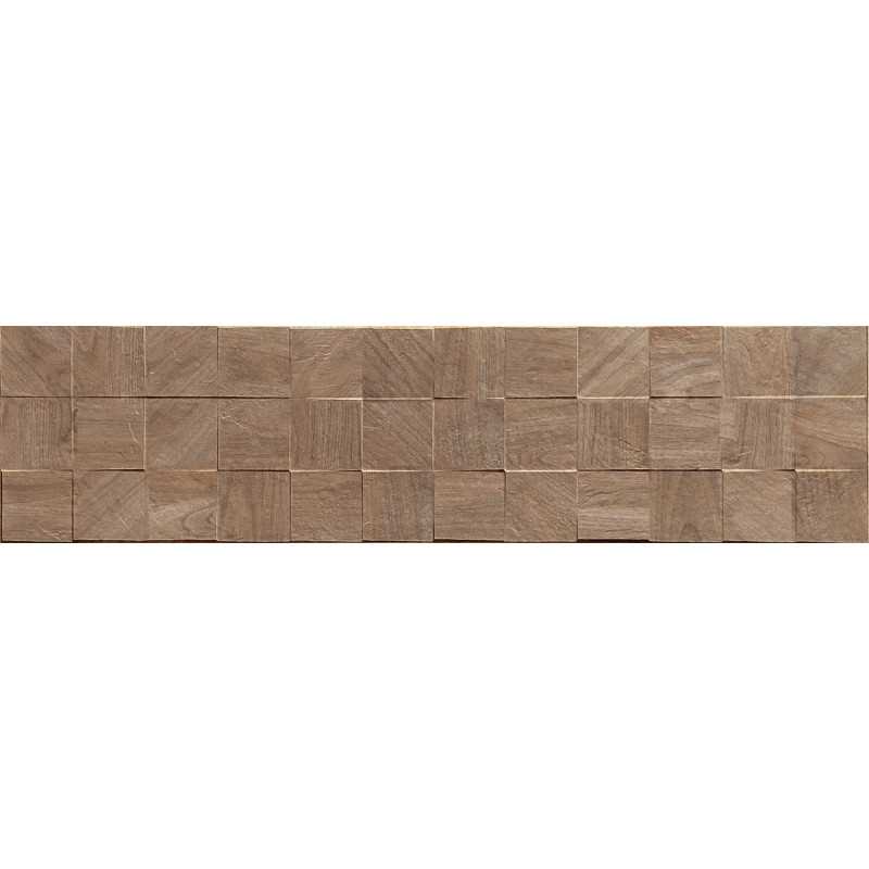 Mexen Riga Lyon Brown глазирано керамично дървоподобна плочка за стена 120 x 30 см,