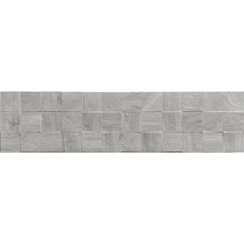 Mexen Riga Lyon Grey, оцветен, имитация на дърво, стенна плочка 120 x 30 см, мат