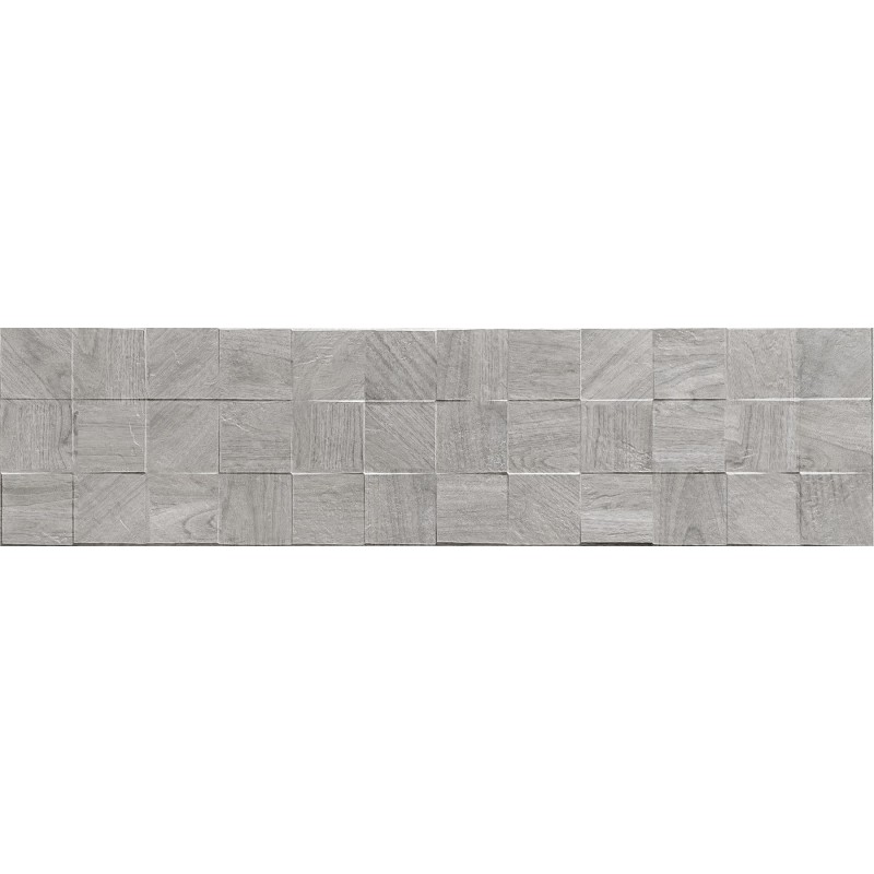 Mexen Riga Lyon Grey, оцветен, имитация на дърво, стенна плочка 120 x 30 см, мат
