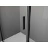 Mexen Exo-R 3S 3-стенна душ кабина с панти 100 x 80 см, прозрачна, черна