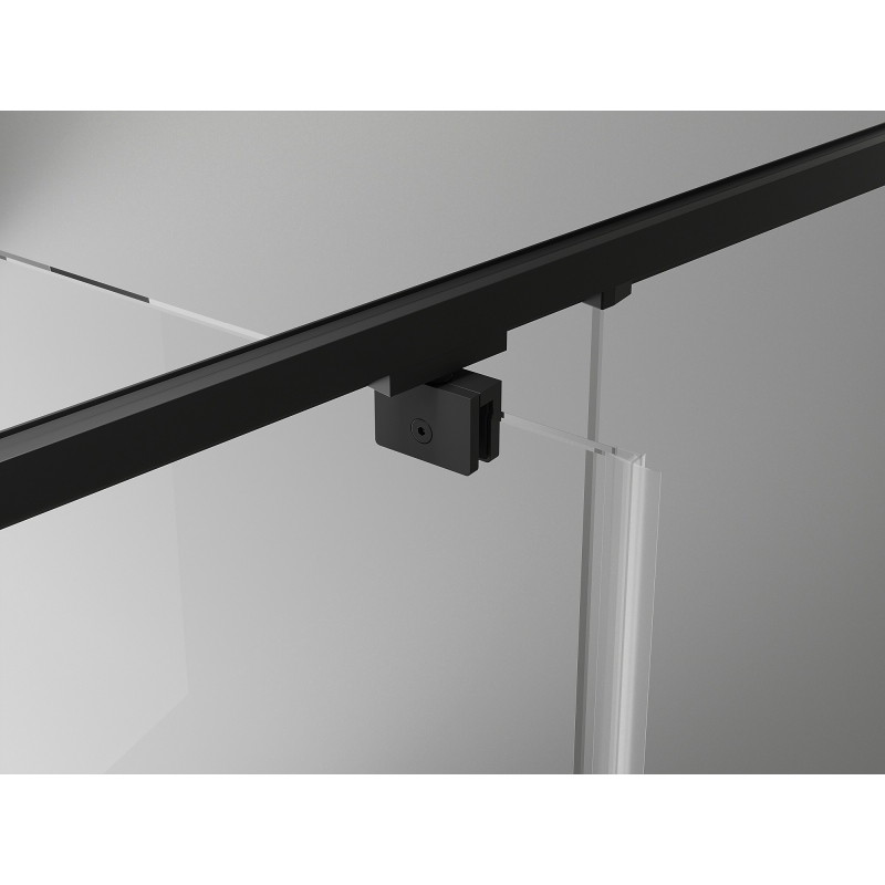 Mexen Exo-R 3S 3-стенна отваряща се душ кабина 90 x 85 см, прозрачна, черна
