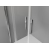 Mexen Exo-S Duo 3S душ кабина с 3 стени, плъзгаща се 140 x 70 см, прозрачна, хром