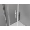 Mexen Exo-3S душ кабина с три стени плъзгаща се 140 x 80 см, прозрачна, хром
