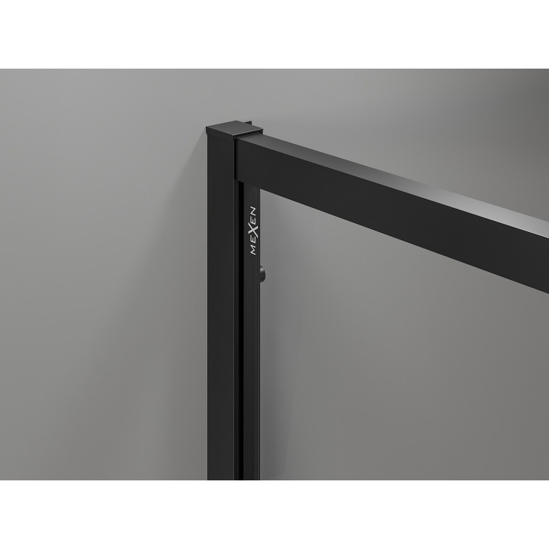 Mexen Exo-R 3S душ кабина 3-стенна с врати 105 x 120 см, прозрачна, черна