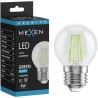 Mexen Vintis LED нажежаема жичка E27, G45, 4W, 55 lm, зелена - L156-E27-04XX-46