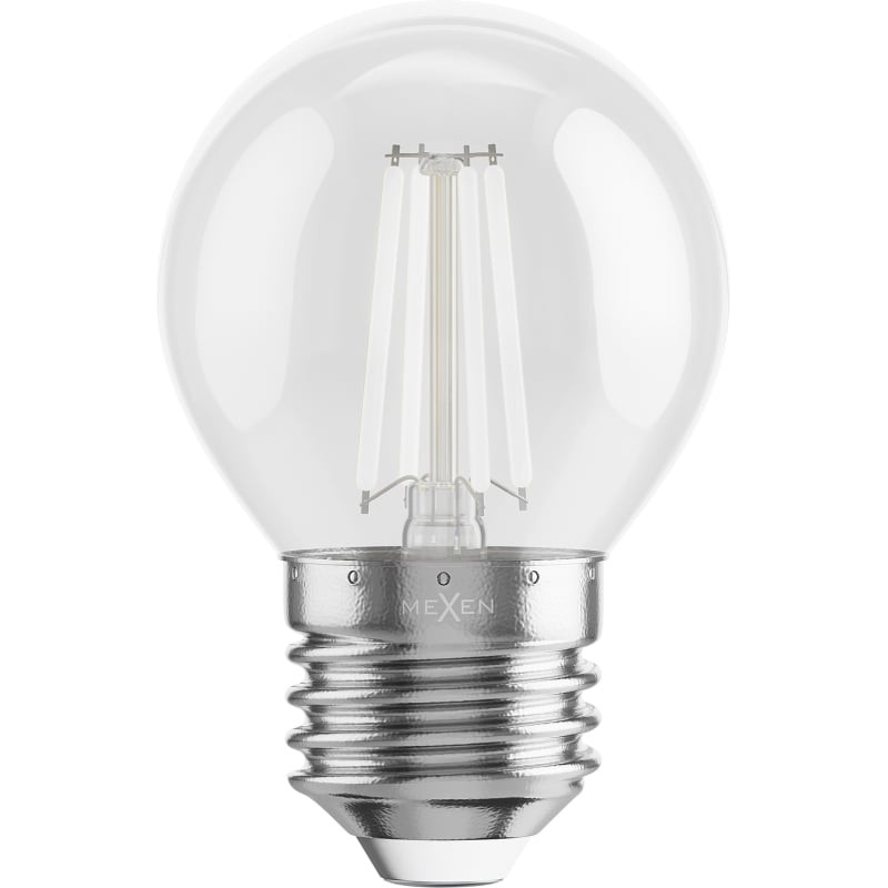 Mexen Vintis LED филамент крушка E27, G45, 4W, 55 lm, синя - L156-E27-04XX-47