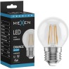 Mexen Vintis LED филаментна крушка E27, G45, 4W, 55 lm, оранжева - L156-E27-04XX-48