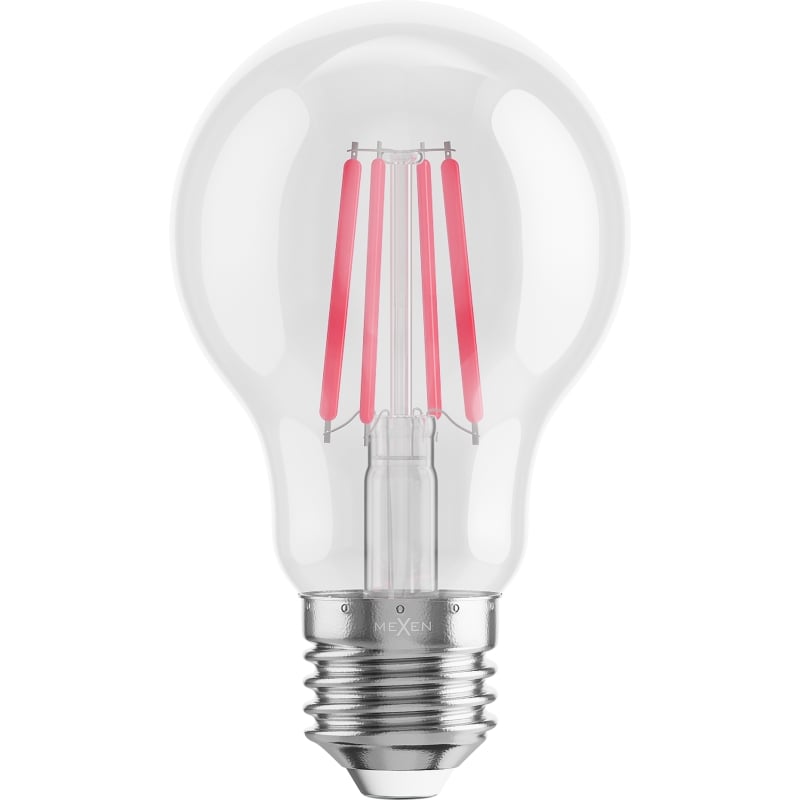 Mexen Vintis 3x LED филамент крушка E27, A60, 4W, 55 lm, червена - L150-E27-04XX-45x03