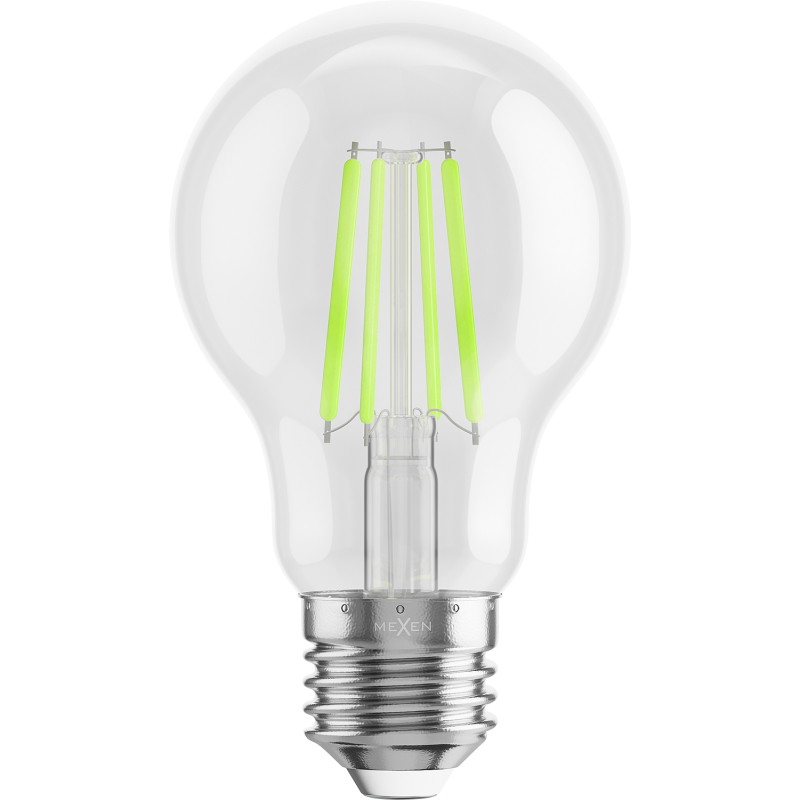 Mexen Vintis 3x LED филамент крушка E27, A60, 4W, 55 lm, зелена - L150-E27-04XX-46x03