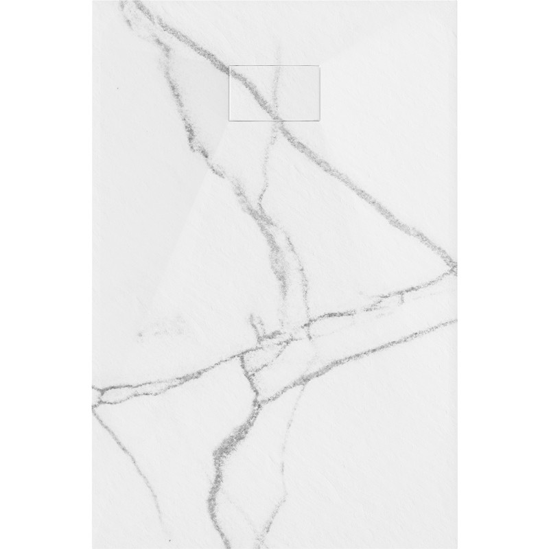 Mexen Hugo правоъгълна душ корито SMC 130 x 90 cm, бял камък - 42159013