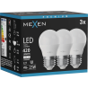 Mexen Nova 3x LED крушка E27, G45, 4W, Неутрална - 4000K, 420 lm - L101-E27-0440-01x03
